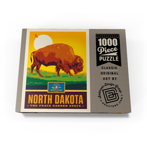 North Dakota: The Peace Garden State 1000 Jigsaw Puzzle box view3