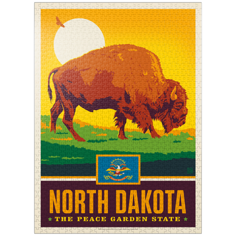 puzzleplate North Dakota: The Peace Garden State 1000 Jigsaw Puzzle