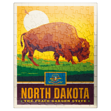 puzzleplate North Dakota: The Peace Garden State 100 Jigsaw Puzzle