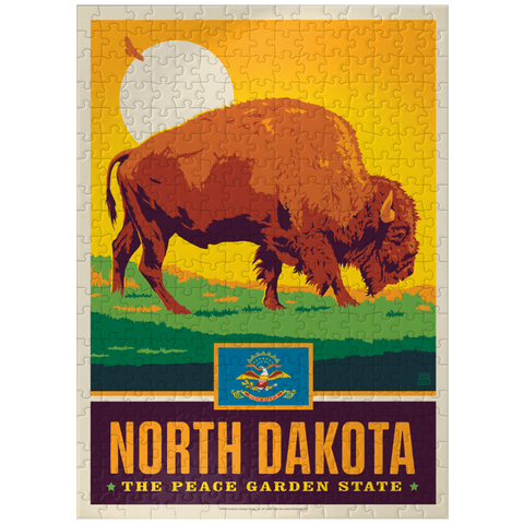 puzzleplate North Dakota: The Peace Garden State 300 Jigsaw Puzzle