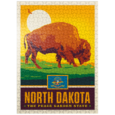 puzzleplate North Dakota: The Peace Garden State 500 Jigsaw Puzzle