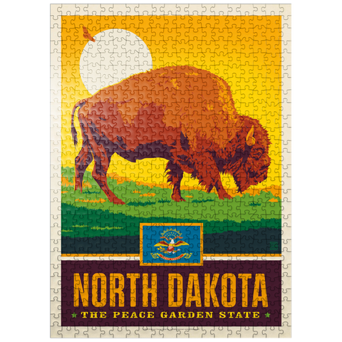 puzzleplate North Dakota: The Peace Garden State 500 Jigsaw Puzzle