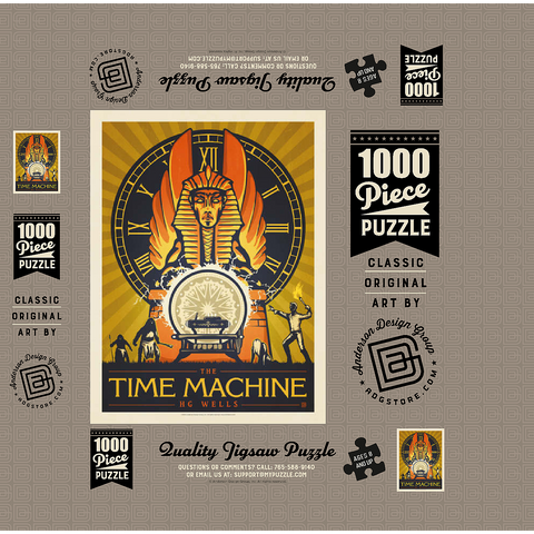 The Time Machine: H.G. Wells 1000 Jigsaw Puzzle box 3D Modell