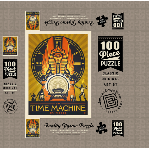 The Time Machine: H.G. Wells 100 Jigsaw Puzzle box 3D Modell