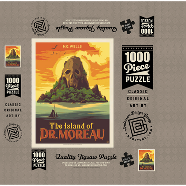 The Island Of Dr. Moreau: H.G. Wells 1000 Jigsaw Puzzle box 3D Modell