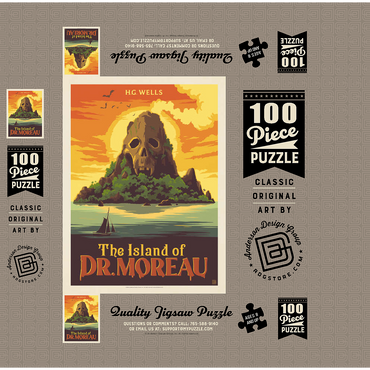 The Island Of Dr. Moreau: H.G. Wells 100 Jigsaw Puzzle box 3D Modell