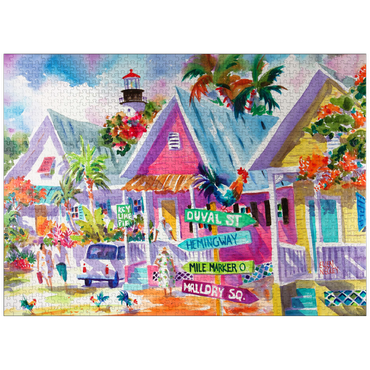 puzzleplate Conch Republic - Watercolor Artwork 1000 Jigsaw Puzzle