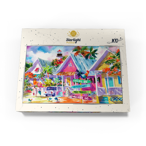 Conch Republic - Watercolor Artwork 100 Jigsaw Puzzle box view3