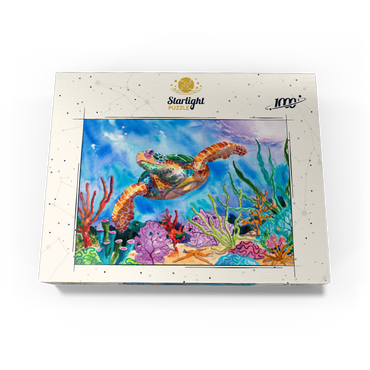 Reef Rider - Watercolor Artwork 1000 Jigsaw Puzzle box view3