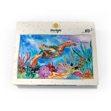 Reef Rider - Watercolor Artwork 100 Jigsaw Puzzle box view3