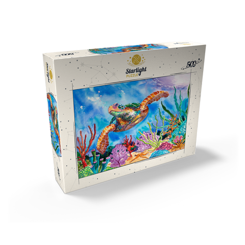 Reef Rider - Watercolor Artwork 500 Jigsaw Puzzle box view2