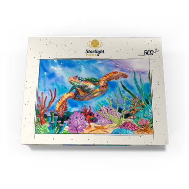 Reef Rider - Watercolor Artwork 500 Jigsaw Puzzle box view3