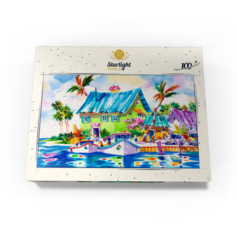 Living The Lime Life - Watercolor Artwork 100 Jigsaw Puzzle box view3