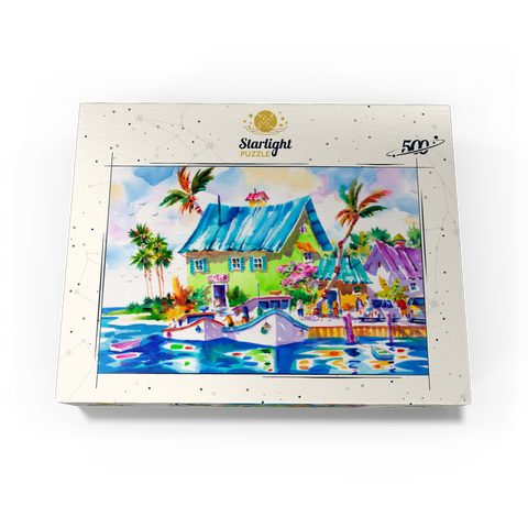 Living The Lime Life - Watercolor Artwork 500 Jigsaw Puzzle box view3