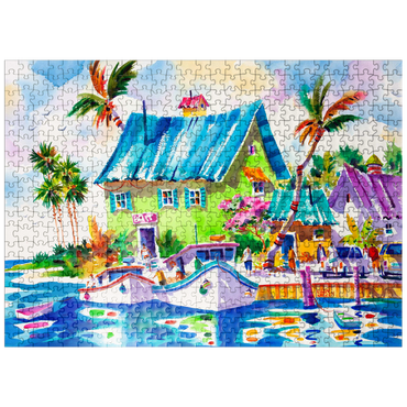 puzzleplate Living The Lime Life - Watercolor Artwork 500 Jigsaw Puzzle