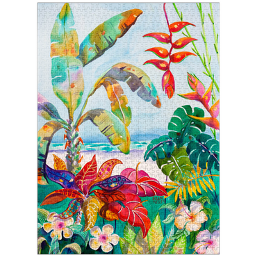 puzzleplate Florida Foliage - Watercolor Artwork 1000 Jigsaw Puzzle