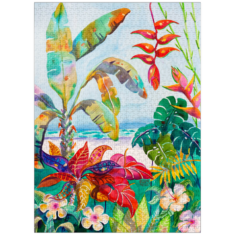 puzzleplate Florida Foliage - Watercolor Artwork 1000 Jigsaw Puzzle