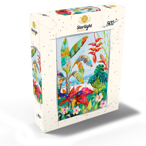 Florida Foliage - Watercolor Artwork 500 Jigsaw Puzzle box view2