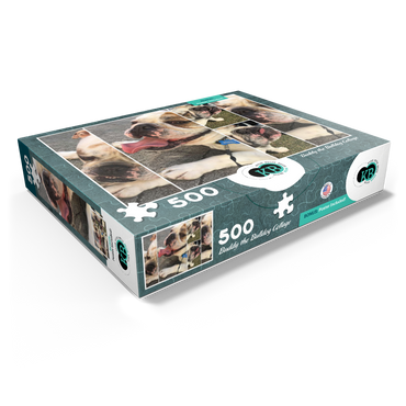 Animal Photography: Buddy the Bulldog Collage 500 Jigsaw Puzzle box view1