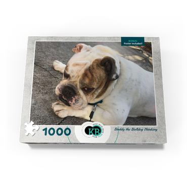 Animal Photography: Buddy the Bulldog Thinking 1000 Jigsaw Puzzle box view3