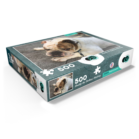 Animal Photography: Buddy the Bulldog Thinking 500 Jigsaw Puzzle box view1