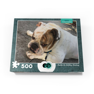 Animal Photography: Buddy the Bulldog Thinking 500 Jigsaw Puzzle box view3