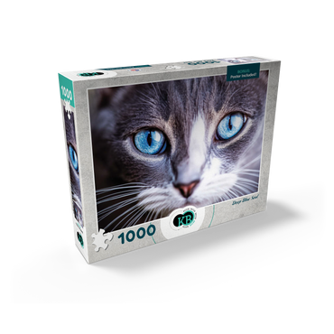 Animal Photography: Cat Deep Blue Soul 1000 Jigsaw Puzzle box view2