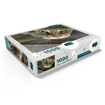 Animal Photography: Cat Green-Eyed Charmer 1000 Jigsaw Puzzle box view1