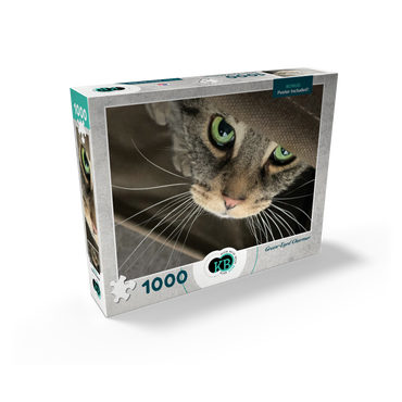 Animal Photography: Cat Green-Eyed Charmer 1000 Jigsaw Puzzle box view2