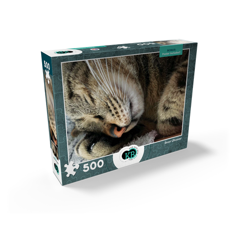 Animal Photography: Cat Sweet Dreams 500 Jigsaw Puzzle box view2