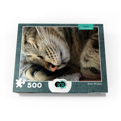 Animal Photography: Cat Sweet Dreams 500 Jigsaw Puzzle box view3