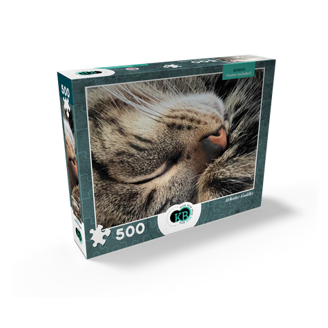 Animal Photography: Cat Whisker Cuddles 500 Jigsaw Puzzle box view2