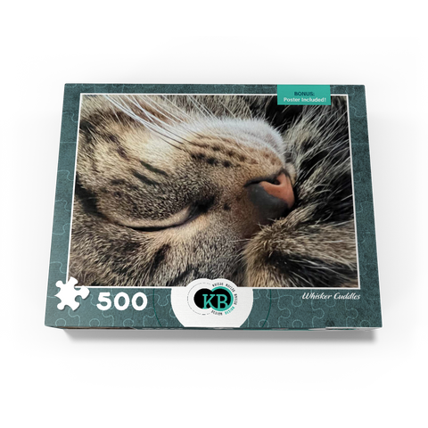 Animal Photography: Cat Whisker Cuddles 500 Jigsaw Puzzle box view3