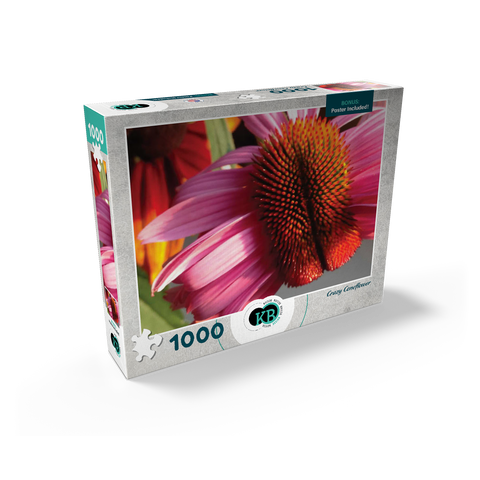 Flowers & Plants Photography: Crazy Coneflower 1000 Jigsaw Puzzle box view2