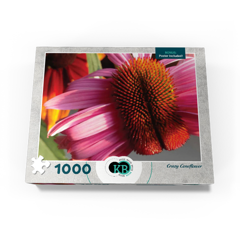 Flowers & Plants Photography: Crazy Coneflower 1000 Jigsaw Puzzle box view3