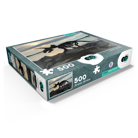 Landscape Photography: Jurassic Horizon Dinosaur 500 Jigsaw Puzzle box view1