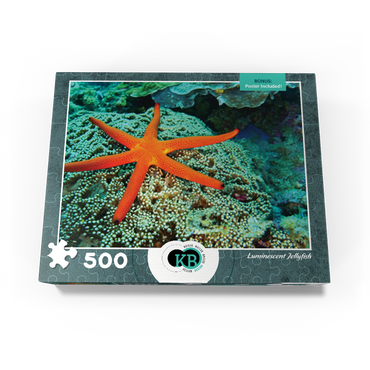 Sea Life Photography: Luminescent Ocean Starfish 500 Jigsaw Puzzle box view3