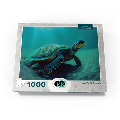 Sea Life Photography: Sea Turtle Serenity 1000 Jigsaw Puzzle box view3