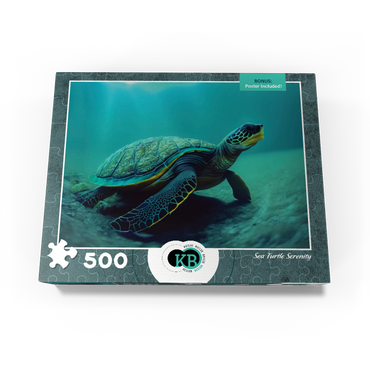 Sea Life Photography: Sea Turtle Serenity 500 Jigsaw Puzzle box view3