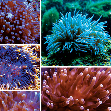 Sea Life Photography: Undersea Anemone Collage 1000 Jigsaw Puzzle 3D Modell