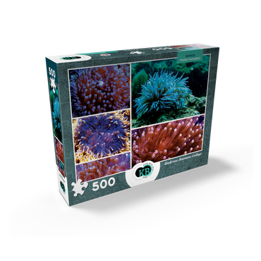 Sea Life Photography: Undersea Anemone Collage 500 Jigsaw Puzzle box view2