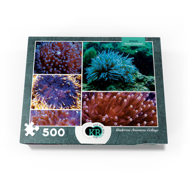 Sea Life Photography: Undersea Anemone Collage 500 Jigsaw Puzzle box view3