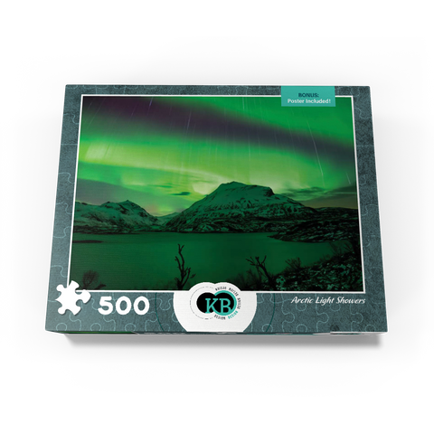 Nature Photography: Northern Lights Arctic Light Showers 500 Jigsaw Puzzle box view3