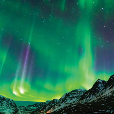 Nature Photography: Glacial Northern Lights 1000 Jigsaw Puzzle 3D Modell