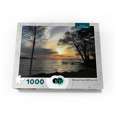 Nature Photography: Minnesota Sunset Mille Lacs Lake 1000 Jigsaw Puzzle box view3