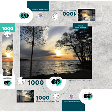 Nature Photography: Minnesota Sunset Mille Lacs Lake 1000 Jigsaw Puzzle box 3D Modell