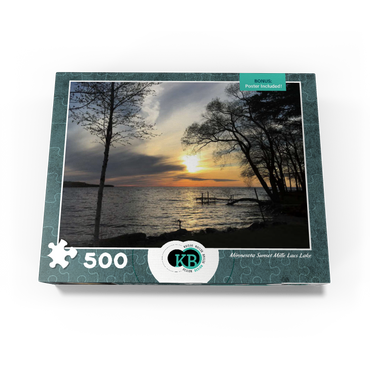 Nature Photography: Minnesota Sunset Mille Lacs Lake 500 Jigsaw Puzzle box view3