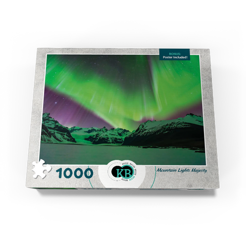 Nature Photography: Northern Lights Mountain Lights Majesty 1000 Jigsaw Puzzle box view3