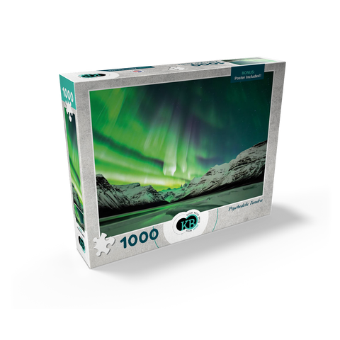 Nature Photography: Northern Lights Psychedelic Tundra 1000 Jigsaw Puzzle box view2