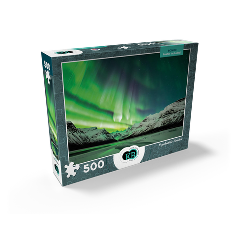 Nature Photography: Northern Lights Psychedelic Tundra 500 Jigsaw Puzzle box view2